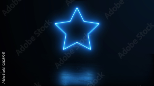 3D Glowing Star