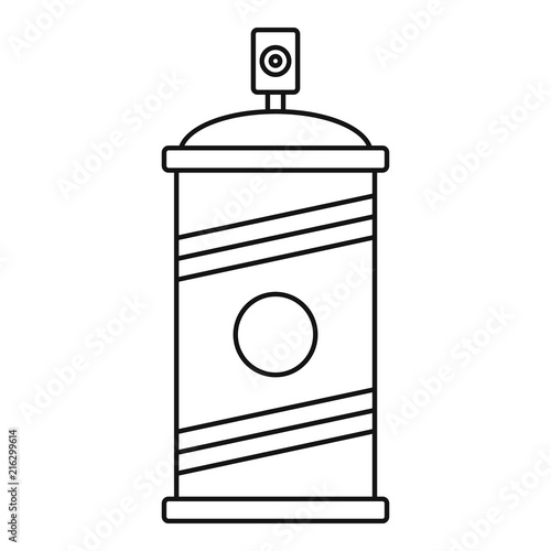 Painting spray icon. Outline painting spray vector icon for web design isolated on white background