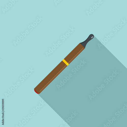 Electric cigarette icon. Flat illustration of electric cigarette vector icon for web design