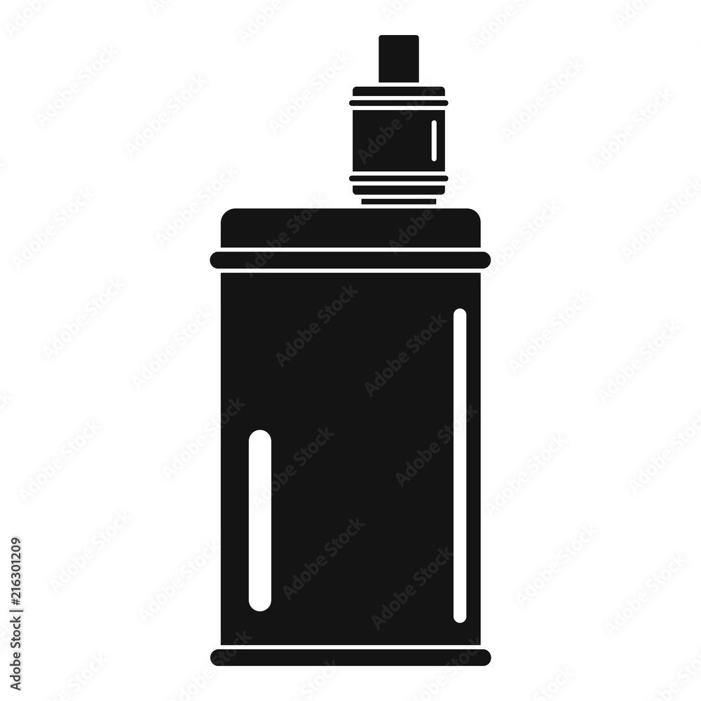 Vape mod icon. Simple illustration of vape mod vector icon for web design isolated on white background Vape mod icon. Simple illustration of vape mod vector icon for web design isolated on white background