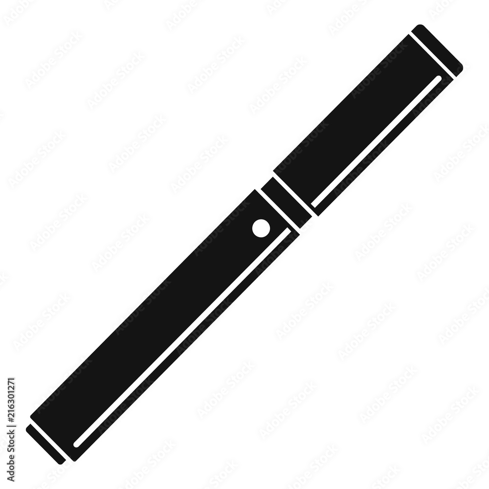 Closed vape pen icon. Simple illustration of closed vape pen vector icon for web design isolated on white background Closed vape pen icon. Simple illustration of closed vape pen vector icon for web design isolated on white background