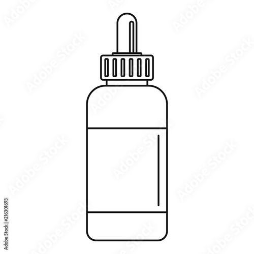 Vape liquid reserve icon. Outline vape liquid reserve vector icon for web design isolated on white background