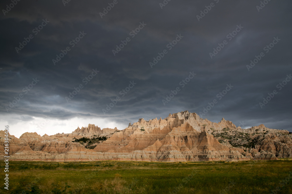 View from Badlands National Park in South Dakota