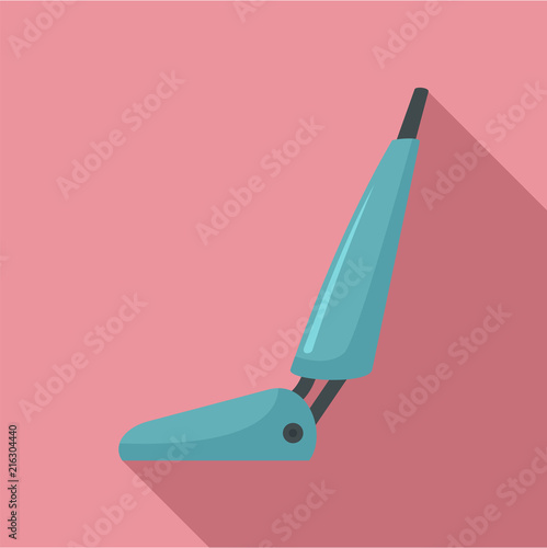 Hotel vacuum cleaner icon. Flat illustration of hotel vacuum cleaner vector icon for web design