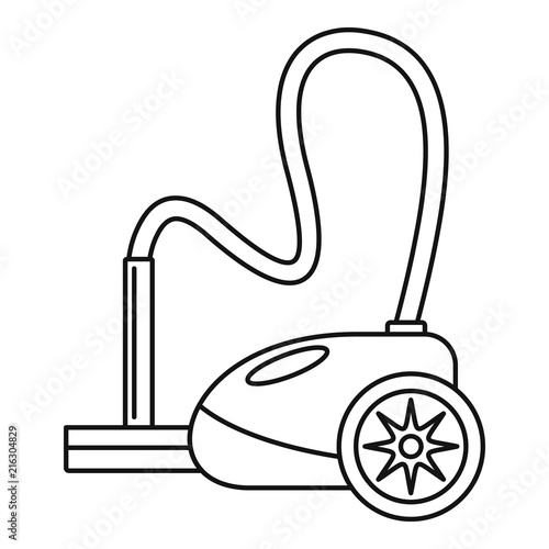 German vacuum cleaner icon. Outline german vacuum cleaner vector icon for web design isolated on white background