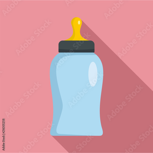 Bottle nipple icon. Flat illustration of bottle nipple vector icon for web design