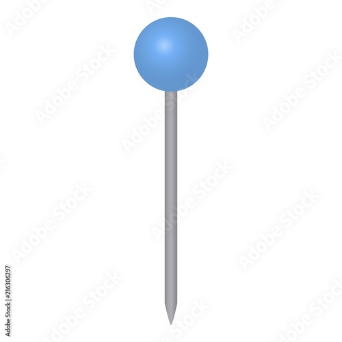 Office blue pointer icon. Isometric of office blue pointer vector icon for web design isolated on white background