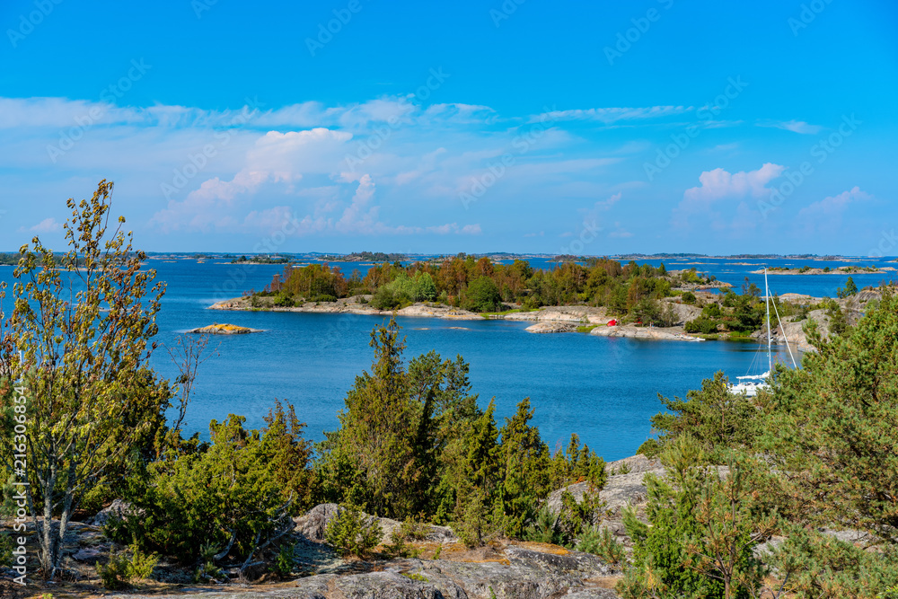 A view of St. Anna archipelago in the Baltic sea,