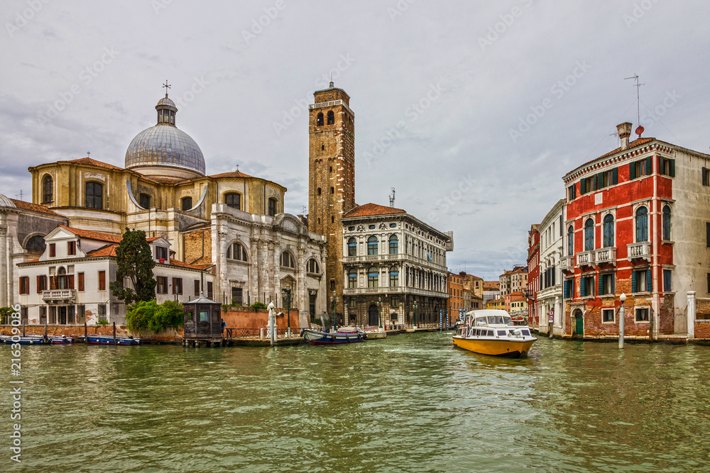 Venice Grand canal architectural view, Italy