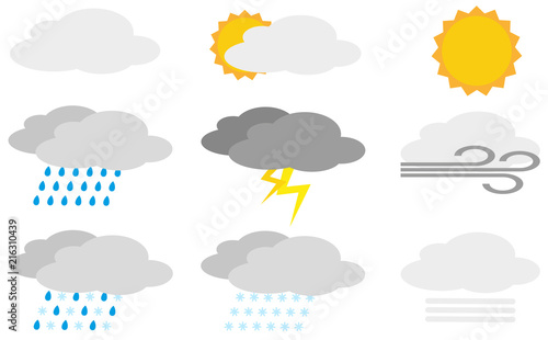 simple weather icon set
