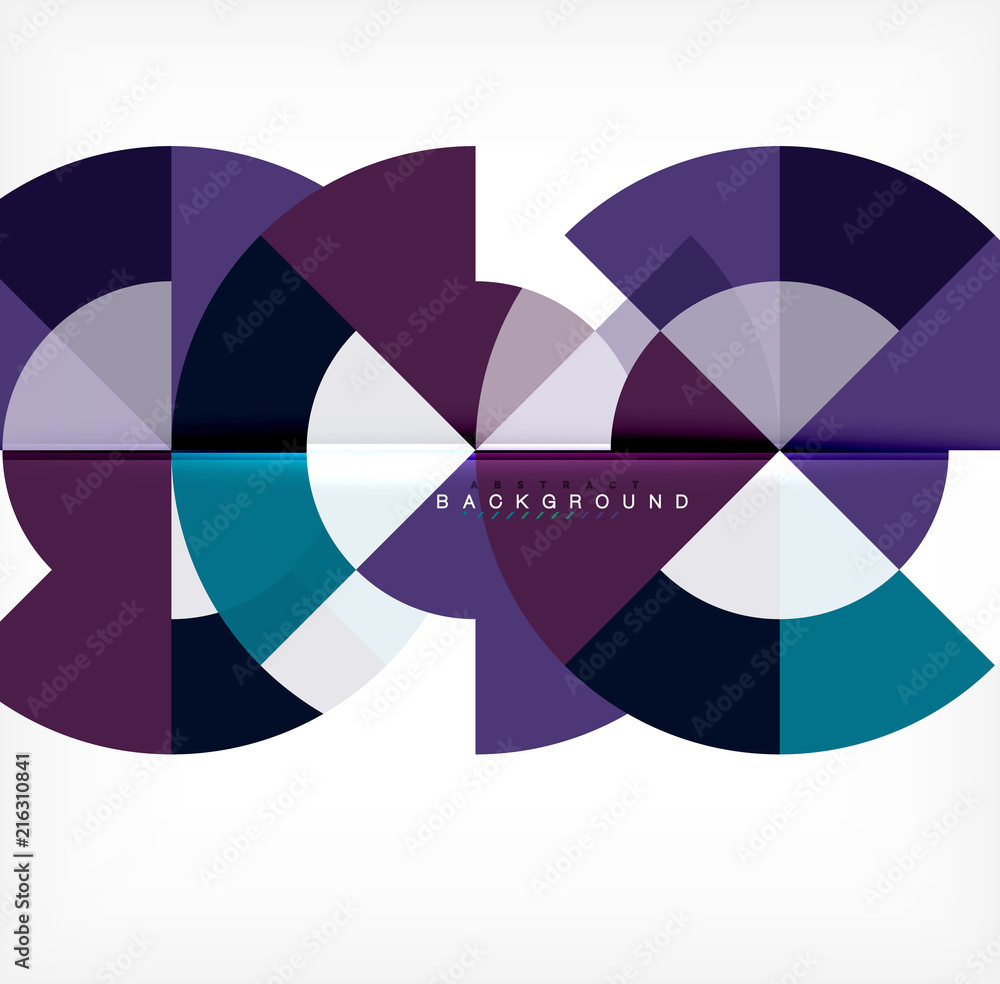 Modern circle abstract background
