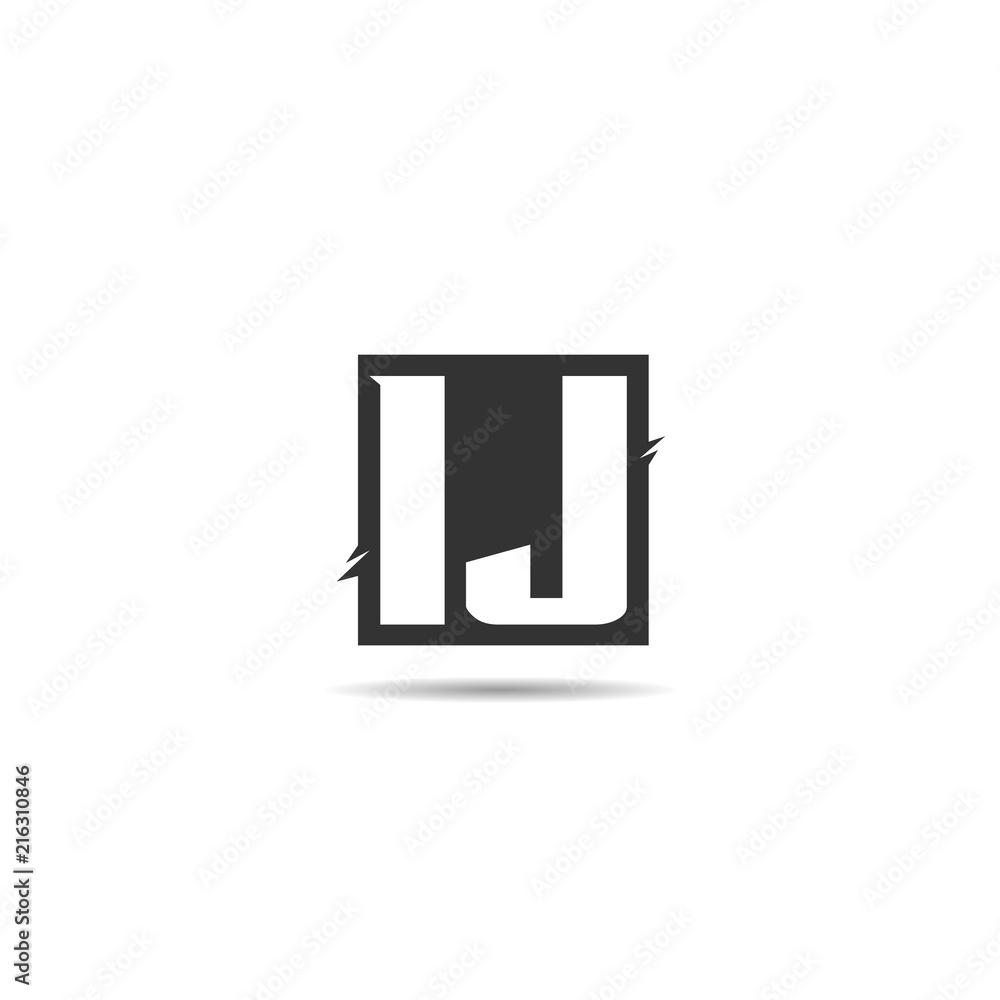 Initial Letter IJ Logo Template Design Initial Letter IJ Logo Template Design