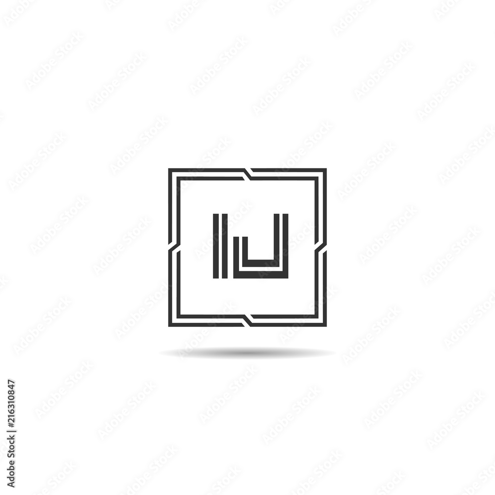 Initial Letter IJ Logo Template Design Initial Letter IJ Logo Template Design