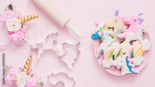 Fotografie Unicorn sugar cookies