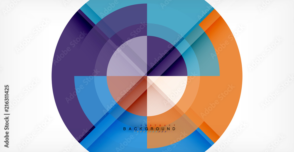 Vector circle abstract background