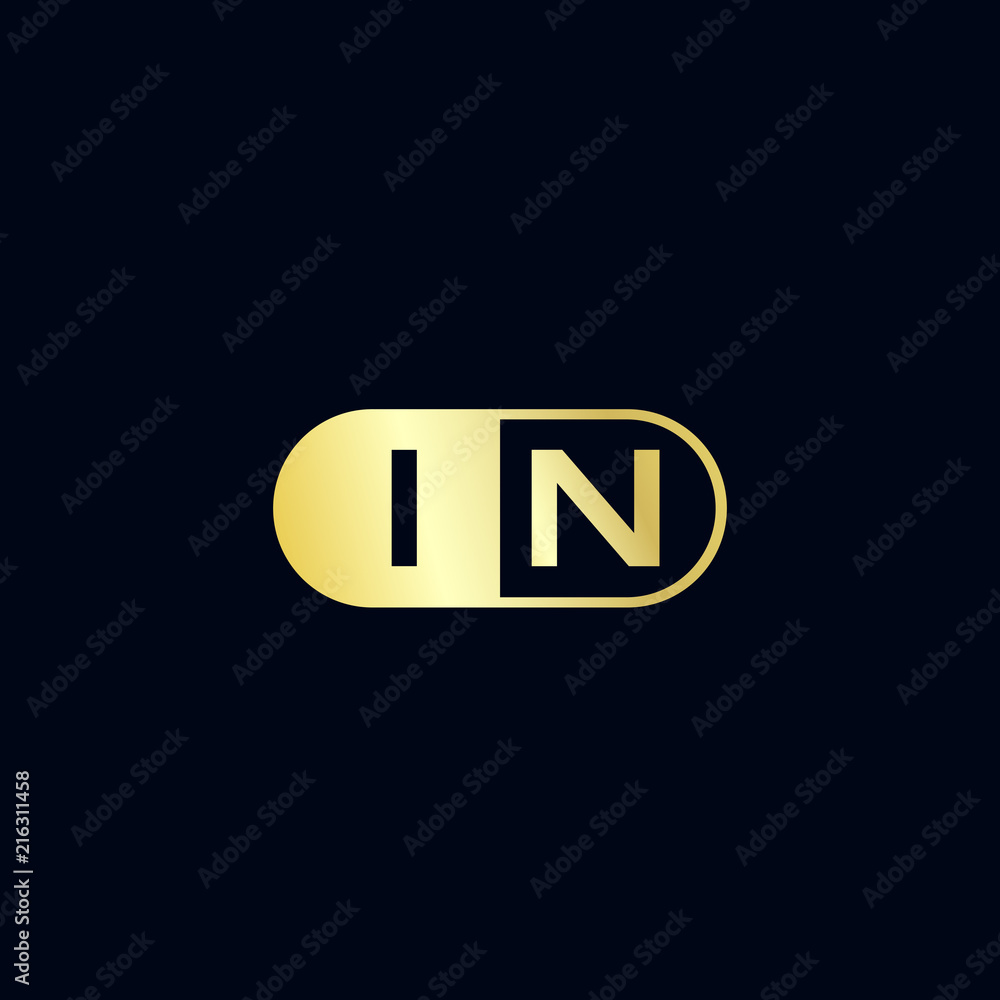Initial Letter IN Logo Template Design Initial Letter IN Logo Template Design