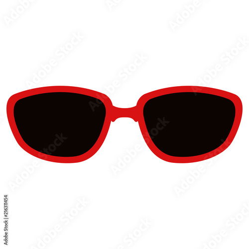 Isolated summer glasses icon