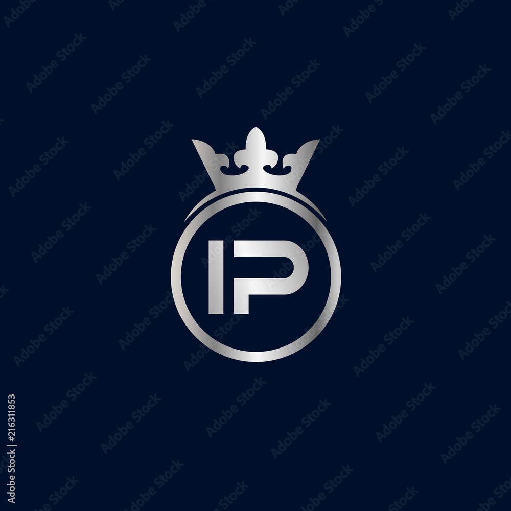 Initial Letter IP Logo Template Design Initial Letter IP Logo Template Design