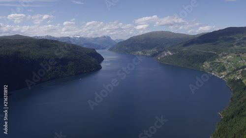 Aussicht von Nos auf den Innvikfjord / Nordfjord