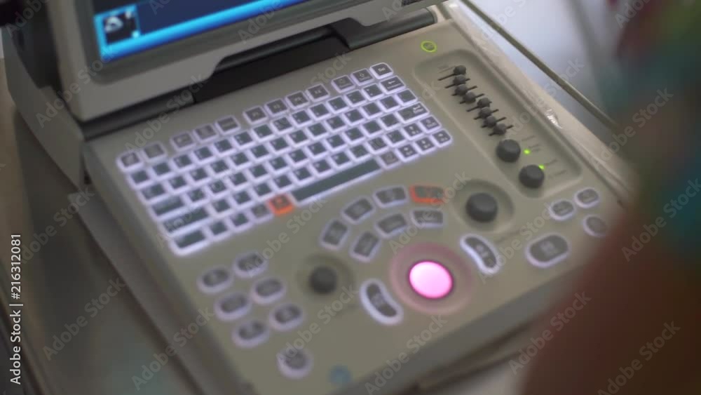 Sonograph monitor on operation Sonograph monitor on operation