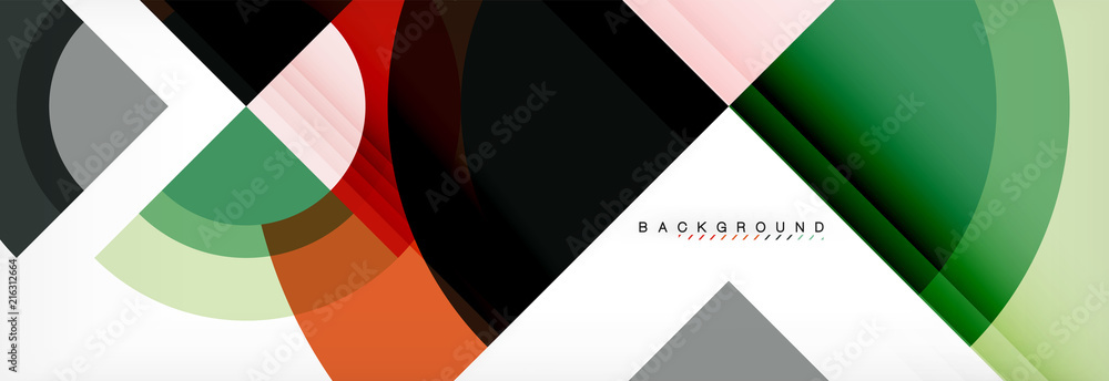 Vector circular geometric abstract background Vector circular geometric abstract background