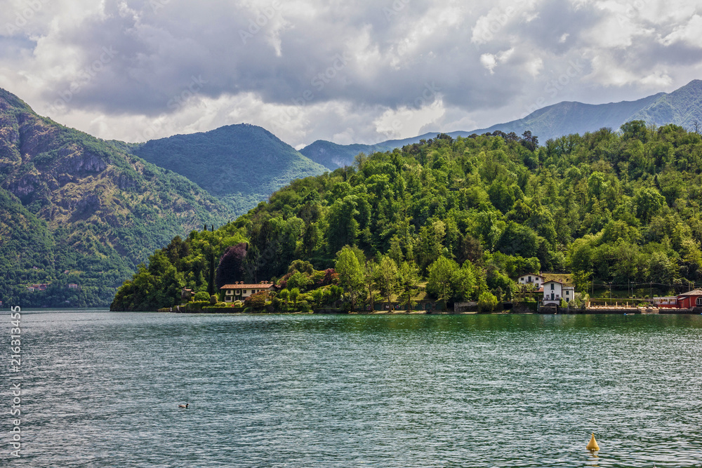 Como lake landscape, Italy, Lombardy, Lenno