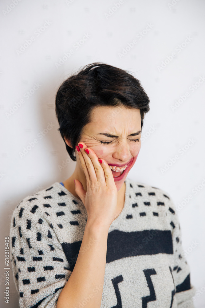 Anxious and depressed woman Anxious and depressed woman