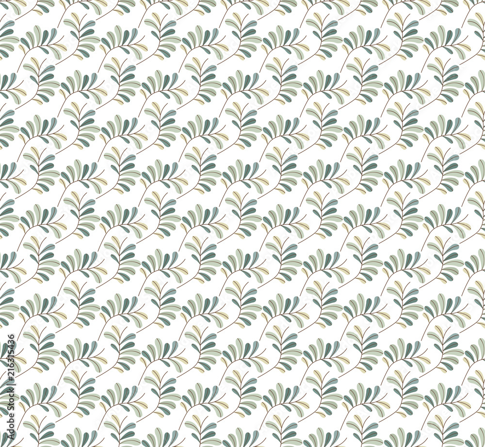 Floral Stylish Seamless Pattern. Vector Leaf background. Fabric Doodle Flower Ornament texture. Floral Stylish Seamless Pattern. Vector Leaf background. Fabric Doodle Flower Ornament texture.