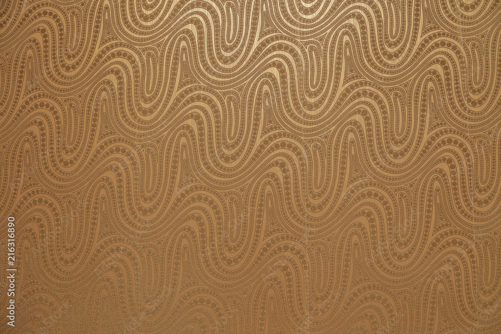 texture papier peint à motifs ocre