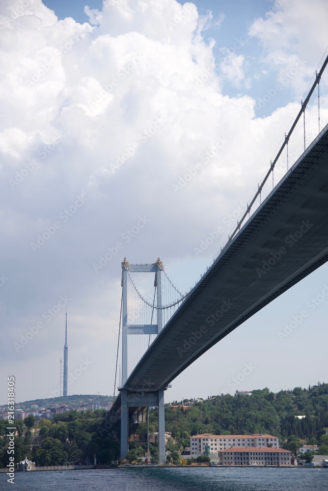 Bosphorus Bridge. 15th July Martyrs Bridge. 15 Temmuz Sehitler Koprusu.