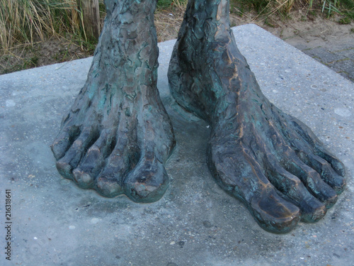 auf der Aussichtsdüne steht De Utkieker, eine 3,5 Meter hohe Skulptur.... photo