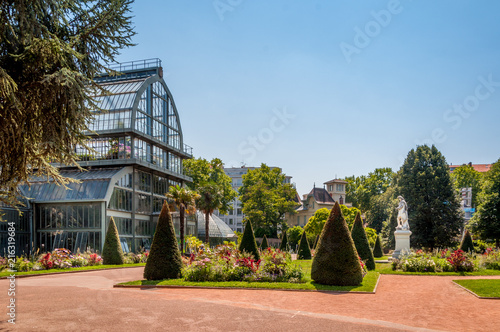 Jardin botanique et serres du parc de la Tête d'Or à Lyon