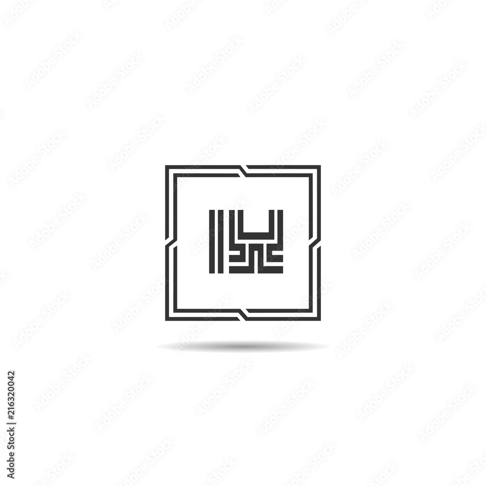Fototapeta Initial Letter IX Logo Template Design