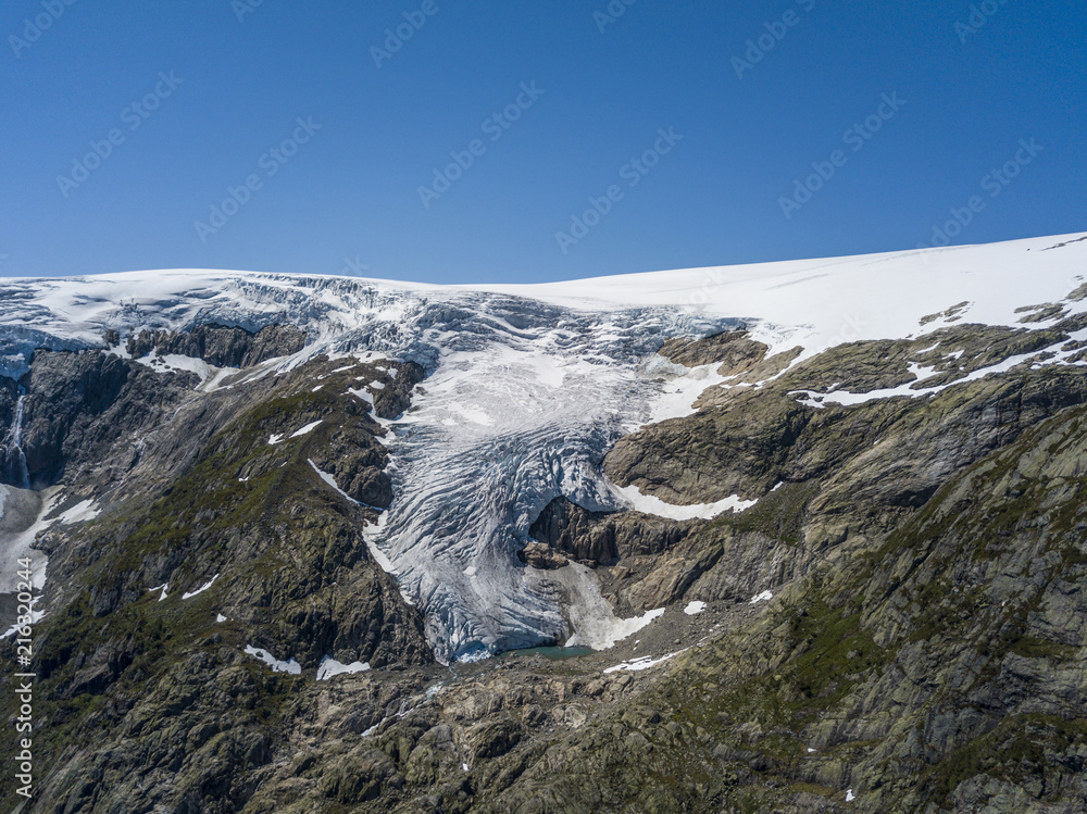 Εκτύπωση καμβά Buarbreen glacier, an offshoot of the large Folgefonna glacier