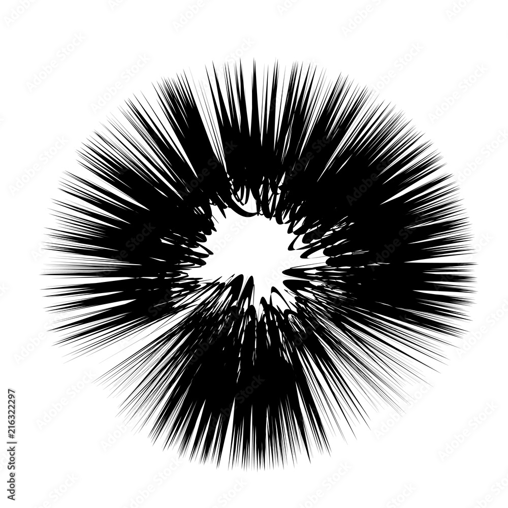 Obraz premium Explode Flash, Cartoon Explosion, Star Burst