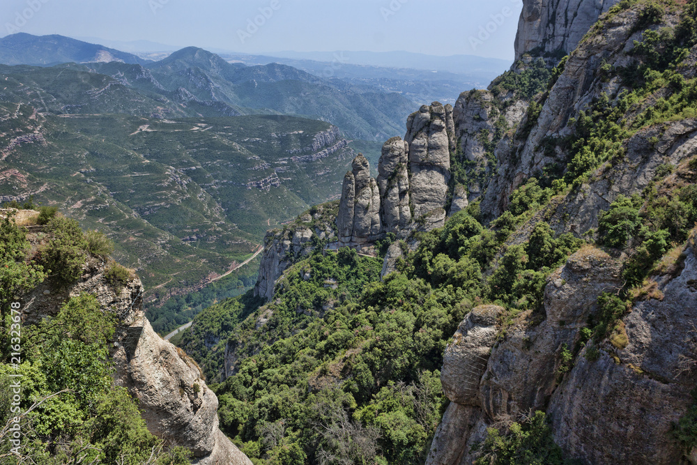 Mountains in the vicinity of Barcelona