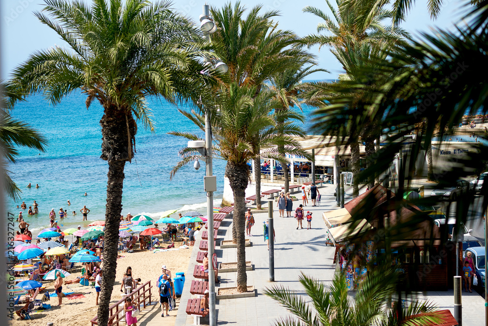 Fototapeta premium Torrevieja seafront at summertime. Costa Blanca. Spain