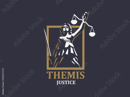 The goddess of justice Themis.