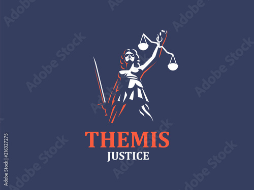 The goddess of justice Themis.