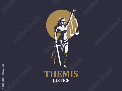 The goddess of justice Themis.