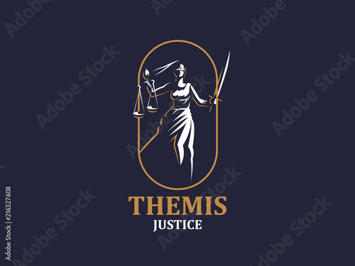 The goddess of justice Themis.