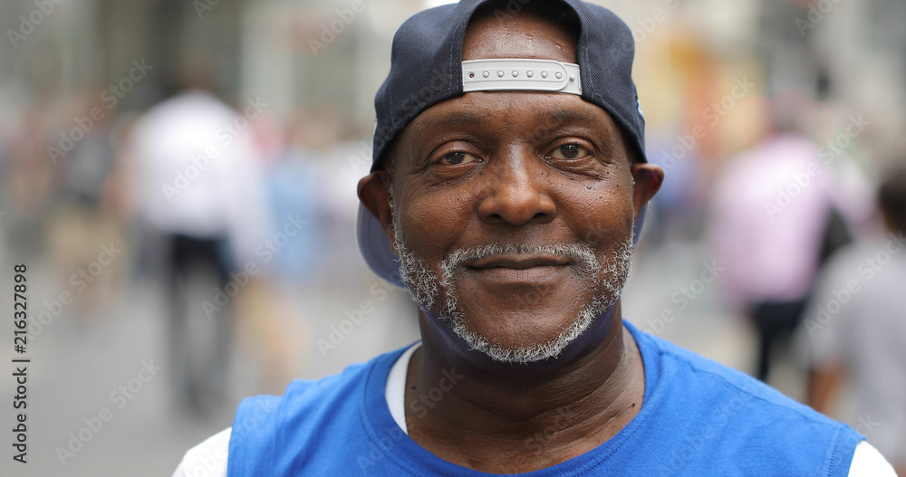 Mature man in city face portrait Mature man in city face portrait