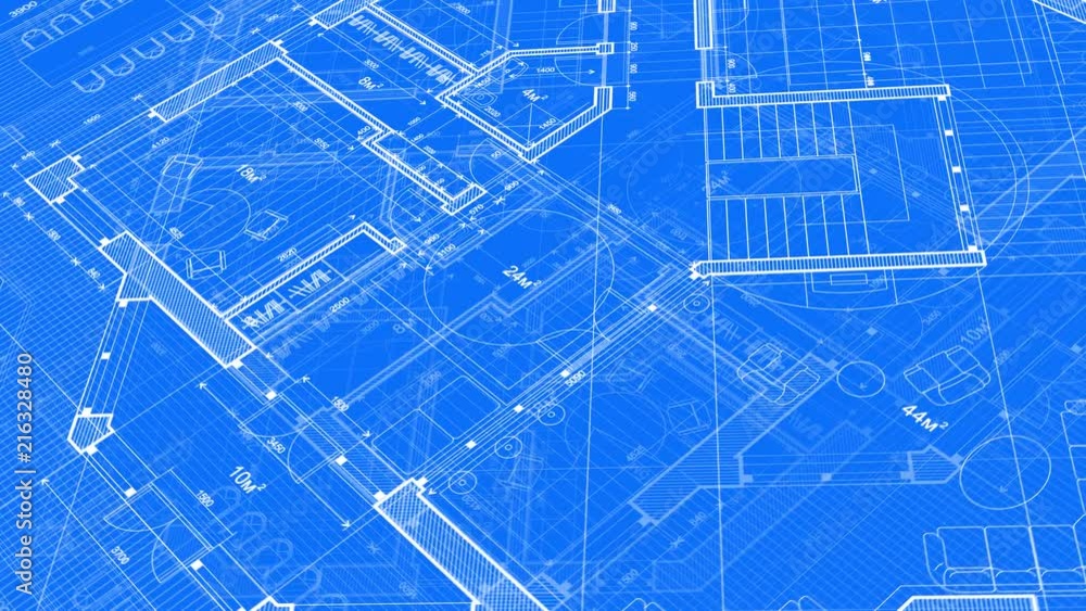 Architecture design: blueprint plan - illustration of a plan modern residential building / technology, industry, business concept illustration: real estate, building, construction, architecture Architecture design: blueprint plan - illustration of a plan modern residential building / technology, industry, business concept illustration: real estate, building, construction, architecture