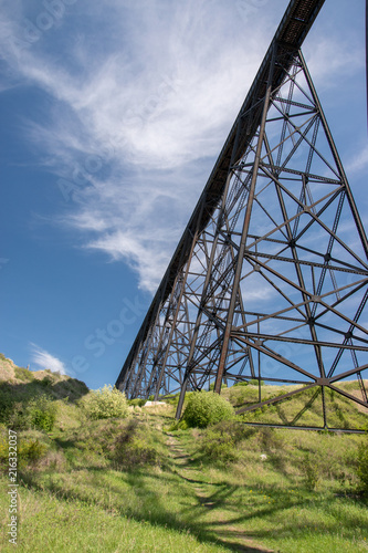 The Lethbridge Viaduct, commonly known as the High Level Bridge, was constructed between 1907 -1909 in Lethbridge, Alberta, Canada by Canadian Pacific