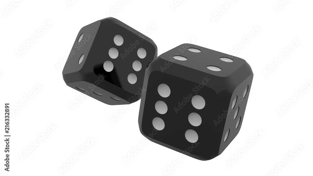 3d isolated game dices 3d isolated game dices