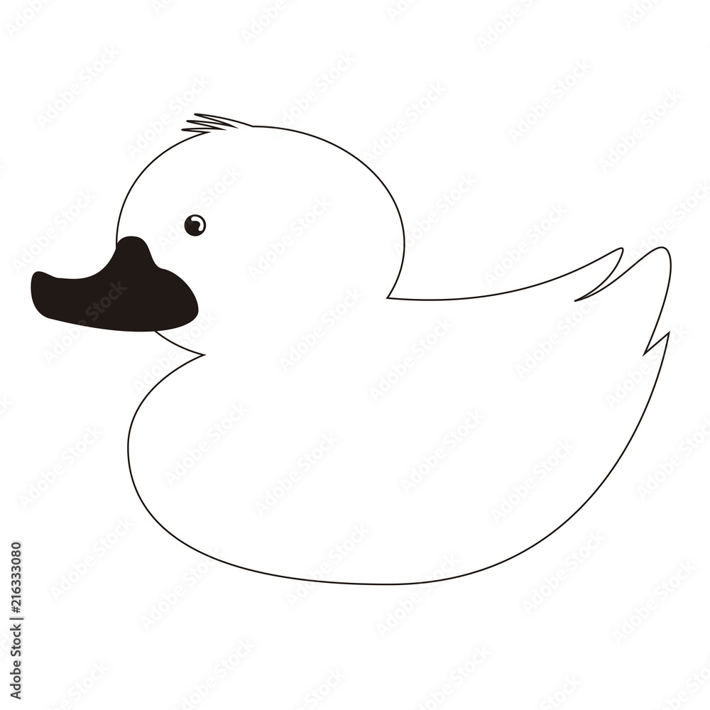 Isolated rubber duck toy icon Isolated rubber duck toy icon