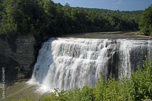 Waterfalls at Letchworth State Park in New York