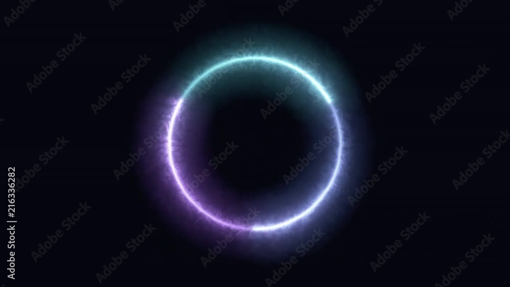 Radial waves of digital light rotate and shine (Loop). Radial waves of digital light rotate and shine (Loop).