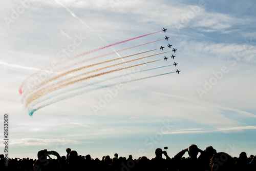 Red Arrows at Southport Airshow in 2015