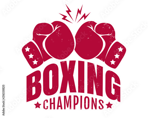 Emblem for boxing champions.